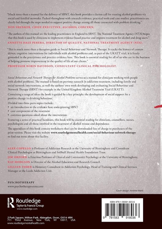 Produktbild: Social Behaviour and Network Therapy for Alcohol Problems