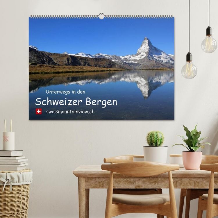 Produktbild: Unterwegs in den Schweizer Bergen - swissmountainview.ch (Wandkalender 2026 DIN A2 quer), CALVENDO Monatskalender