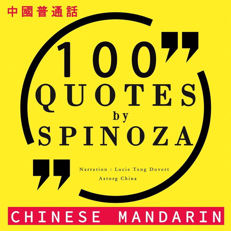 Produktbild: 100 quotes by Spinoza in chinese mandarin
