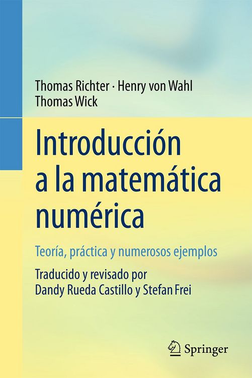 Produktbild: Introducci&oacute;n a la matem&aacute;tica num&eacute;rica