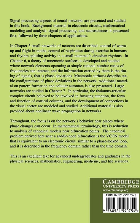 Produktbild: An Introduction to the Mathematics of Neurons