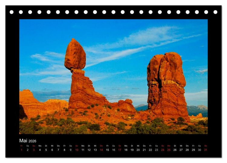 Produktbild: Amerika - Arizona und andere Sch&ouml;nheiten (Tischkalender 2026 DIN A5 quer), CALVENDO Monatskalender