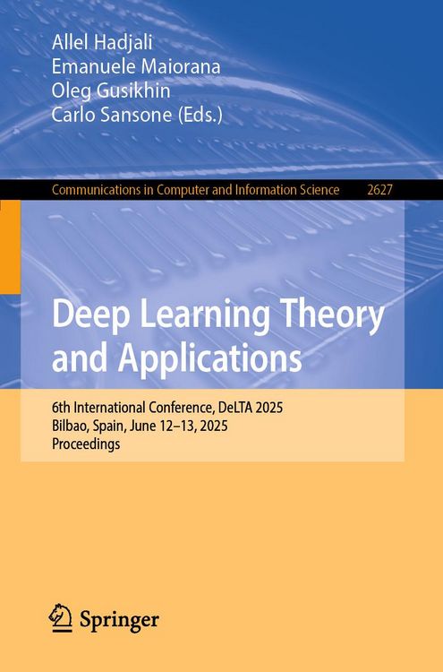 Produktbild: Deep Learning Theory and Applications