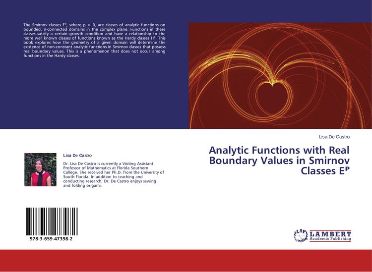 Produktbild: Analytic Functions with Real Boundary Values in Smirnov Classes E&iquest;