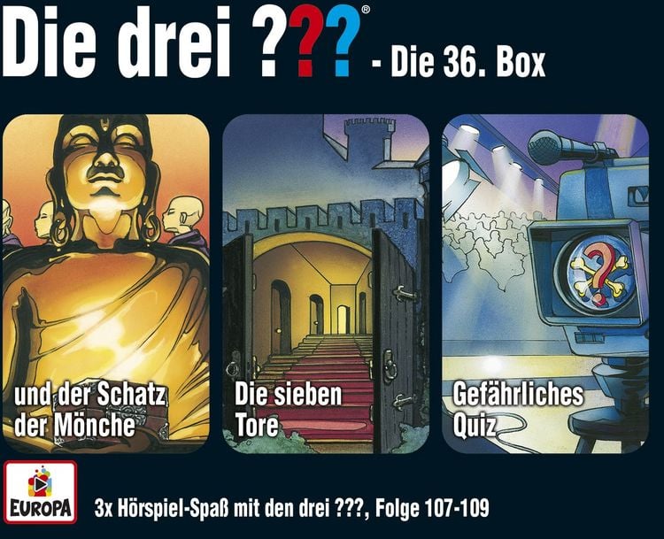 Produktbild: Die drei ??? Box 36 (Folgen 107,108,109) (drei Fragezeichen)