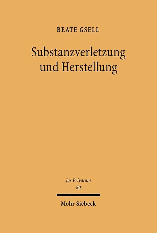 Produktbild: Substanzverletzung und Herstellung