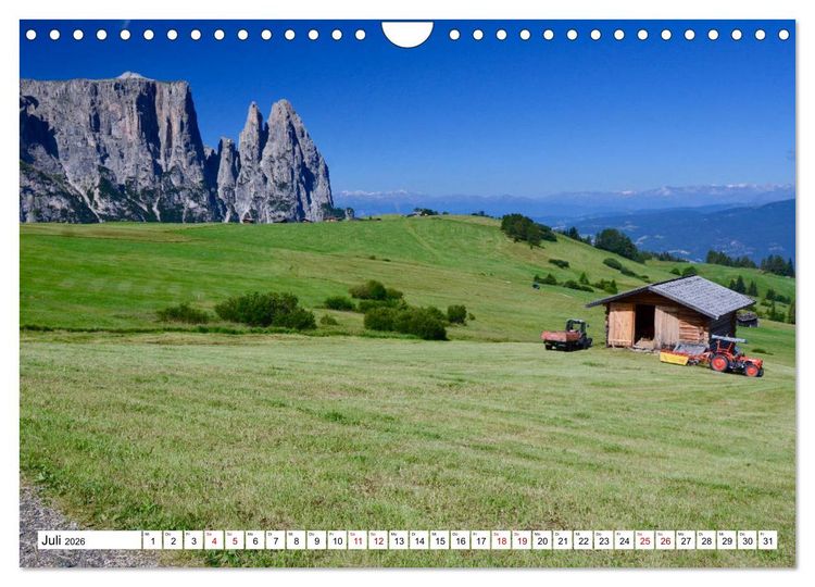 Produktbild: Der Schlern - Magie und Mythos im Herzen der Dolomiten (Wandkalender 2026 DIN A4 quer), CALVENDO Monatskalender
