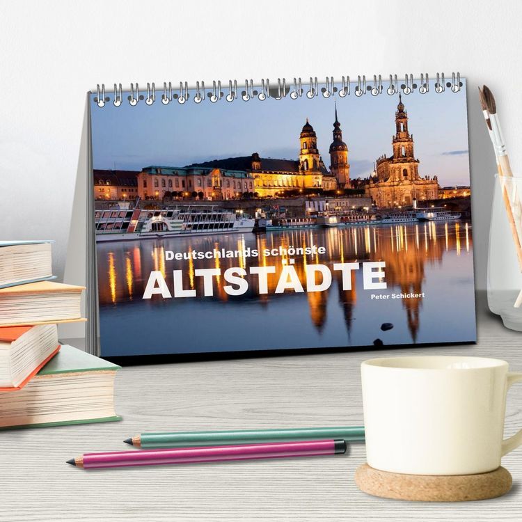 Produktbild: Deutschlands sch&ouml;nste Altst&auml;dte (Tischkalender 2026 DIN A5 quer), CALVENDO Monatskalender