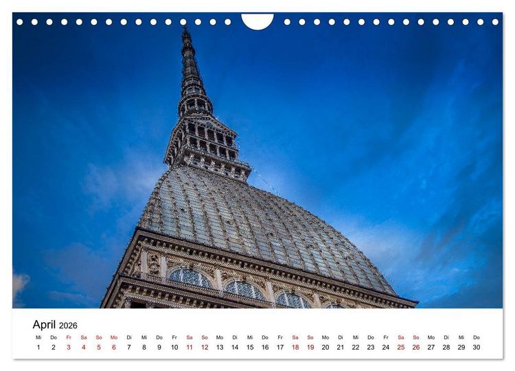 Produktbild: Piemont und Turin (Wandkalender 2026 DIN A4 quer), CALVENDO Monatskalender