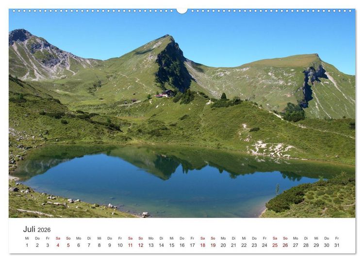 Produktbild: Bergerlebnisse im Tannheimer Tal (hochwertiger Premium Wandkalender 2026 DIN A2 quer), Kunstdruck in Hochglanz