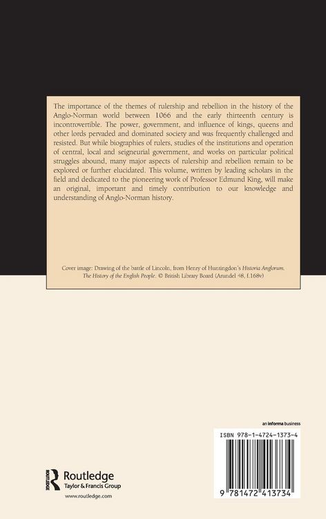 Produktbild: Rulership and Rebellion in the Anglo-Norman World, c.1066-c.1216