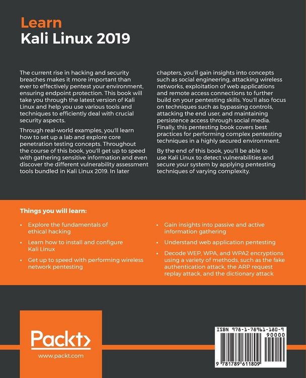 Produktbild: Learn Kali Linux 2019