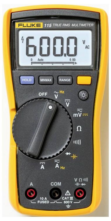Produktbild: Fluke FLK115/TLK-225-1 Hand-Multimeter digital CAT III 600V Anzeige (Counts): 6000