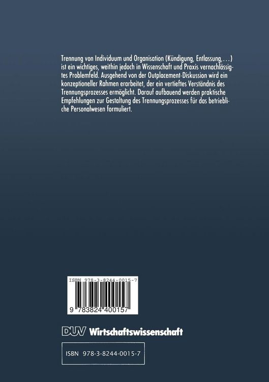 Produktbild: Trennung von der Organisation
