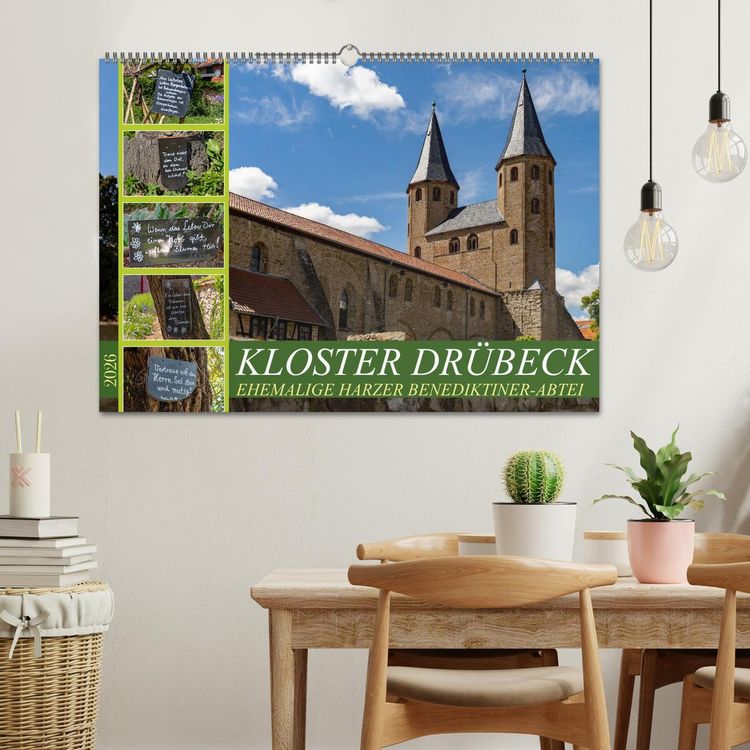 Produktbild: Kloster Dr&uuml;beck-Ehemalige Harzer Benediktiner-Abtei (Wandkalender 2026 DIN A2 quer), CALVENDO Monatskalender