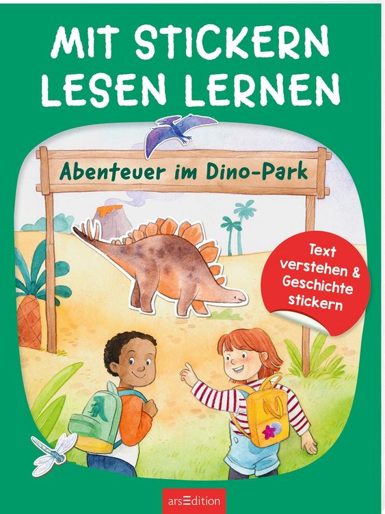 Produktbild: Mit Stickern Lesen lernen &ndash; Abenteuer im Dino-Park