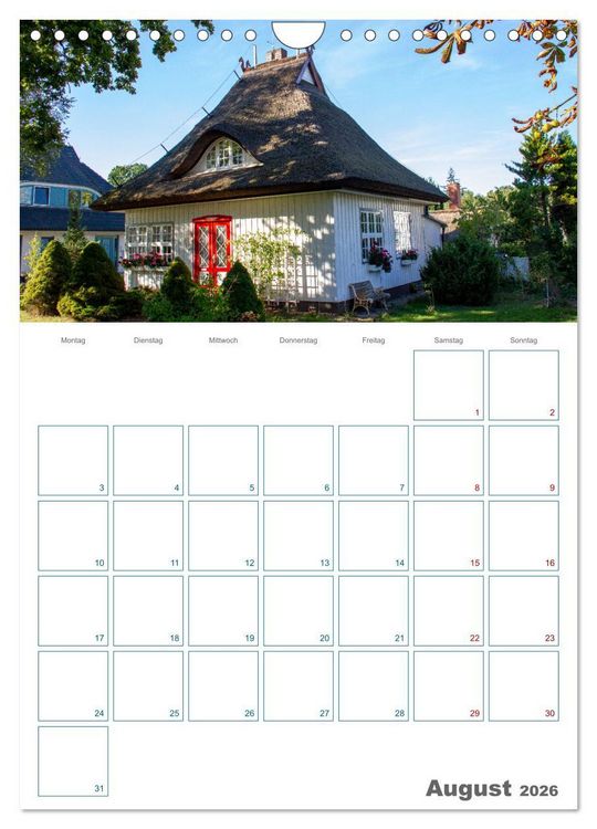 Produktbild: Ostseebad Prerow - Dar&szlig;er Momente - Terminplaner (Wandkalender 2026 DIN A4 hoch), CALVENDO Monatskalender