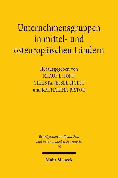 Produktbild: Unternehmensgruppen in mittel- und osteurop&auml;ischen L&auml;ndern