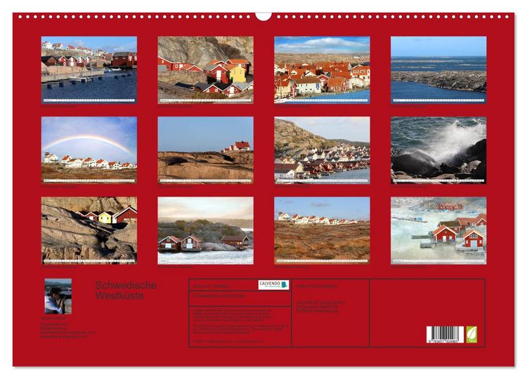 Produktbild: Schwedische Westk&uuml;ste (Wandkalender 2026 DIN A2 quer), CALVENDO Monatskalender