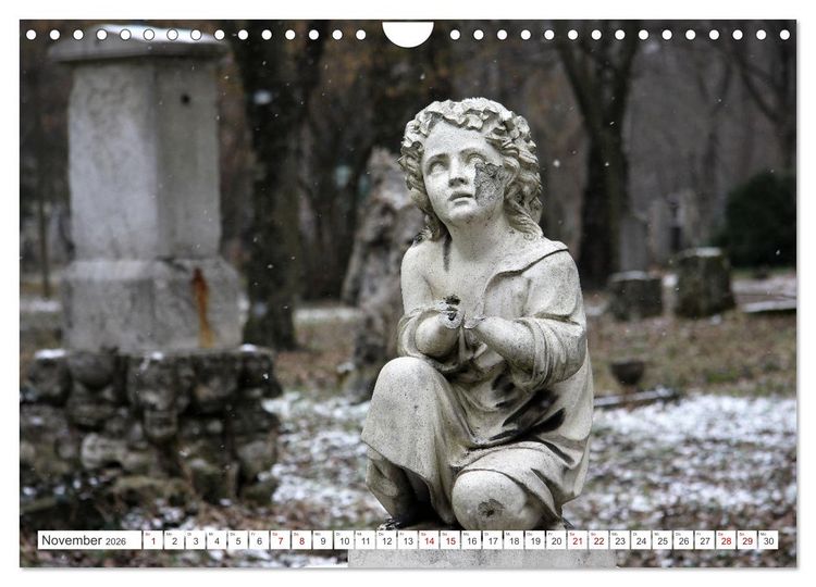 Produktbild: Alte Grabdenkm&auml;ler (Wandkalender 2026 DIN A4 quer), CALVENDO Monatskalender