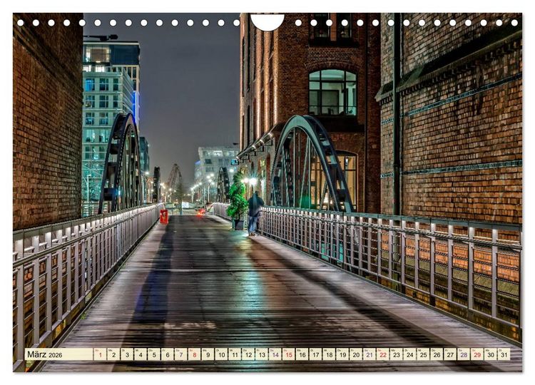 Produktbild: Hamburg - meine Stadt mit viel Herz (Wandkalender 2026 DIN A4 quer), CALVENDO Monatskalender
