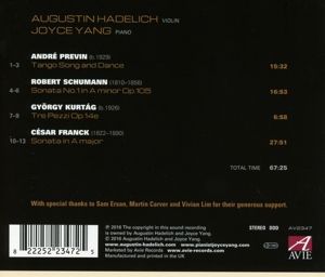 Produktbild: Works by Franck,Kurtag,Previn,Schumann