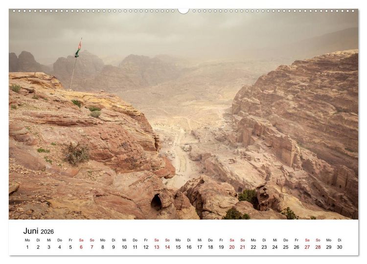 Produktbild: Reiseland Jordanien (Wandkalender 2026 DIN A2 quer), CALVENDO Monatskalender