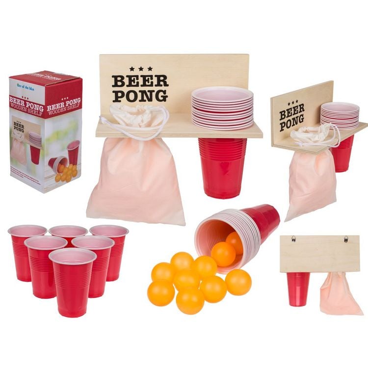 Produktbild: Beer Pong Set mit 12 B&auml;llen und 12 Bechern