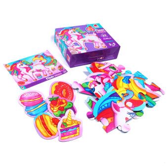 Produktbild: Puzzle Roter K&auml;fer Bodenpuzzle Ein magisches Einhorn RK7010-03