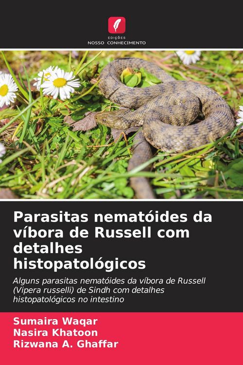 Produktbild: Parasitas nemat&oacute;ides da v&iacute;bora de Russell com detalhes histopatol&oacute;gicos