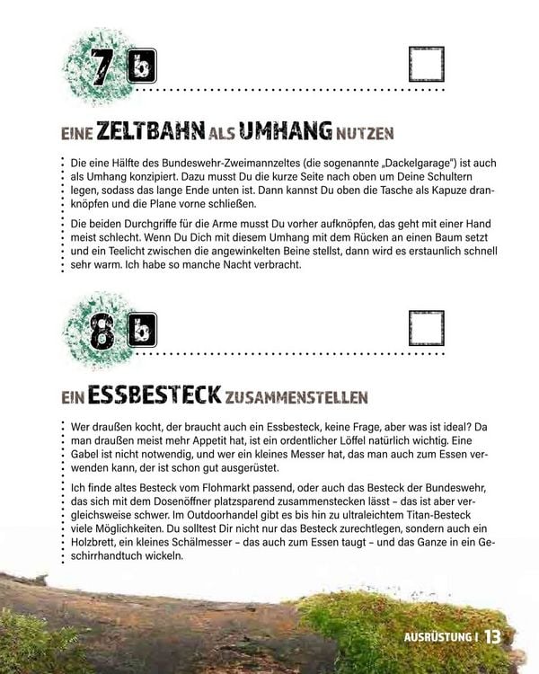 Produktbild: Die Bucket List f&uuml;r echte Bushcrafter