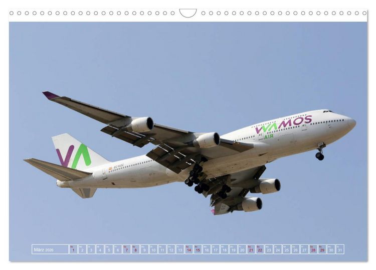 Produktbild: Boeing 747 - die K&ouml;nigin der L&uuml;fte (Wandkalender 2026 DIN A3 quer), CALVENDO Monatskalender