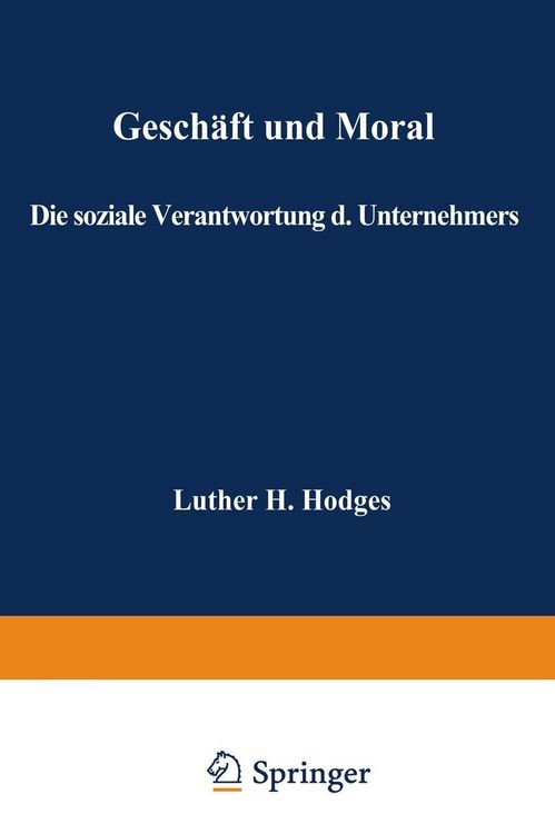 Produktbild: Gesch&auml;ft und Moral