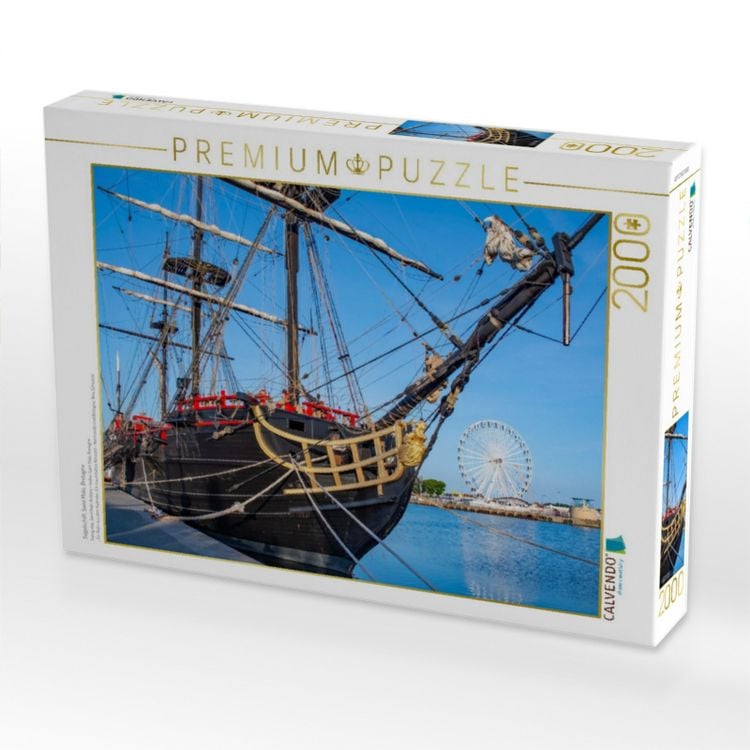 Produktbild: CALVENDO Puzzle Segelschiff, Saint Malo, Bretagne | 2000 Teile Lege-Gr&ouml;&szlig;e 90x67cm Foto-Puzzle f&uuml;r gl&uuml;ckliche Stunden