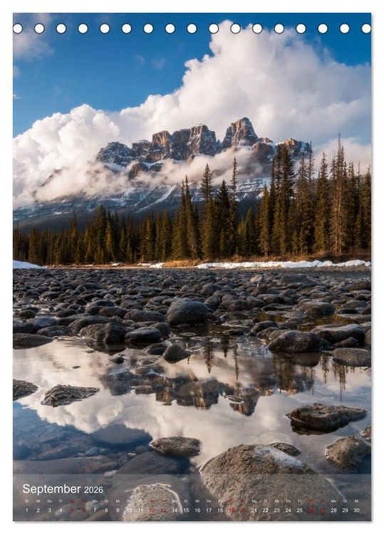 Produktbild: Die kanadischen Rockies (Tischkalender 2026 DIN A5 hoch), CALVENDO Monatskalender