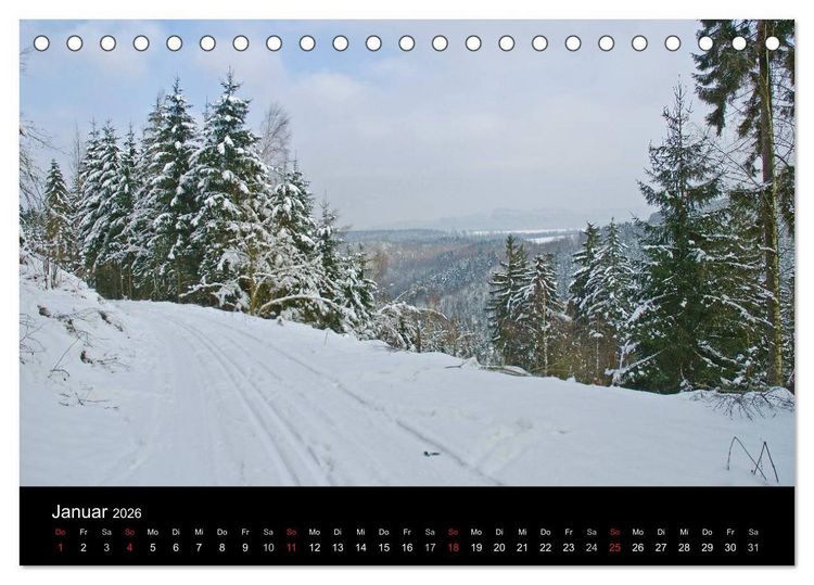 Produktbild: Die s&auml;chsische Schweiz 2026 (Tischkalender 2026 DIN A5 quer), CALVENDO Monatskalender