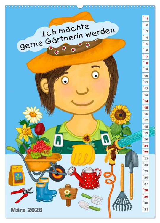 Produktbild: Mein Wunschberuf (hochwertiger Premium Wandkalender 2026 DIN A2 hoch), Kunstdruck in Hochglanz