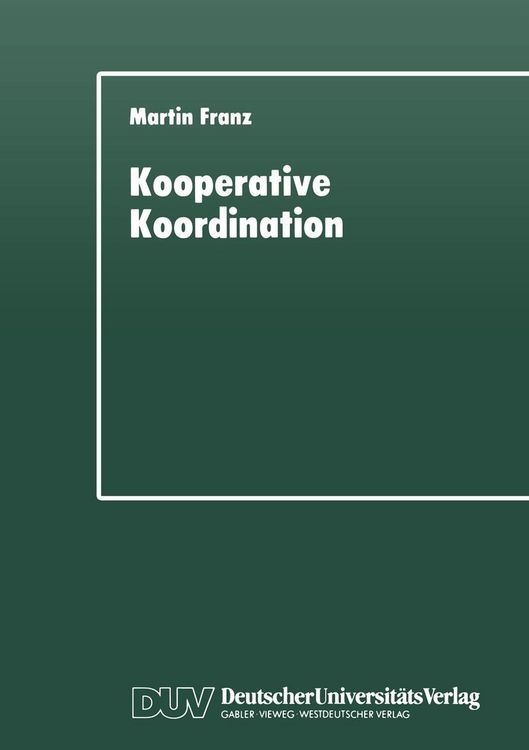 Produktbild: Kooperative Koordination