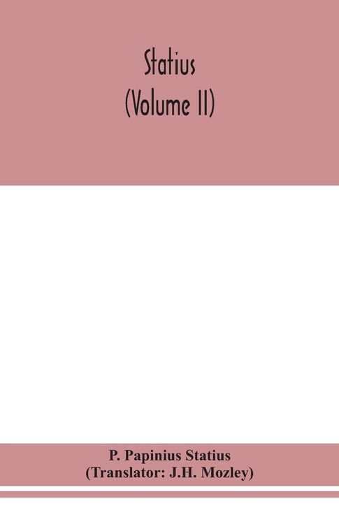 Produktbild: Statius (Volume Ii)