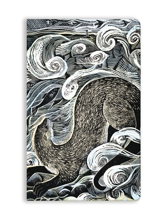 Produktbild: Premium Softcover Notizbuch: Angela Harding, Shetland Otter