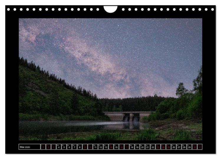 Produktbild: Astro-Kalender - Deep Sky und Landschaften (Wandkalender 2026 DIN A4 quer), CALVENDO Monatskalender