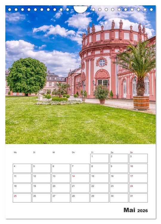 Produktbild: Wiesbaden Terminplaner (Wandkalender 2026 DIN A4 hoch), CALVENDO Monatskalender