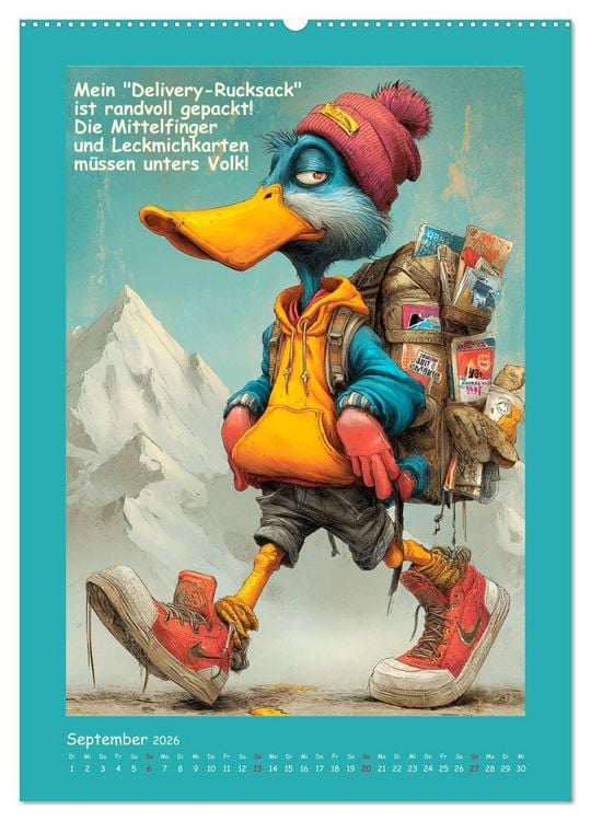 Produktbild: Quack Attacke. Enten au&szlig;er Kontrolle (Wandkalender 2026 DIN A2 hoch), CALVENDO Monatskalender