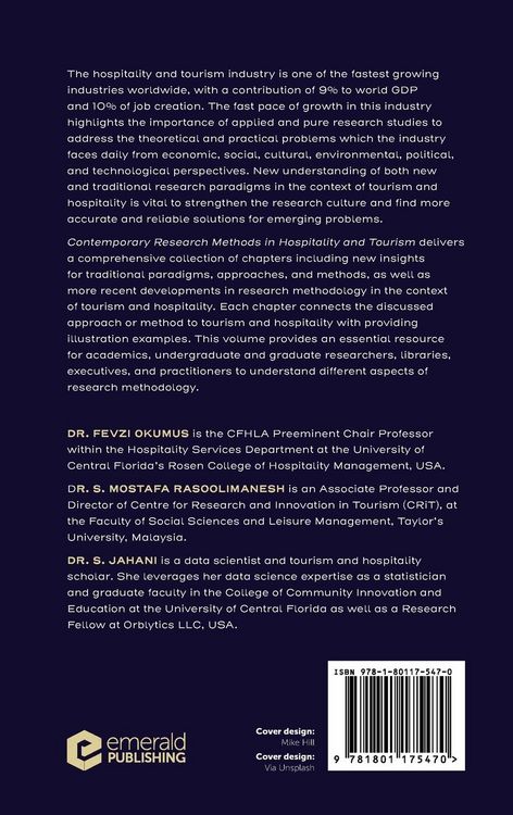 Produktbild: Contemporary Research Methods in Hospitality and Tourism