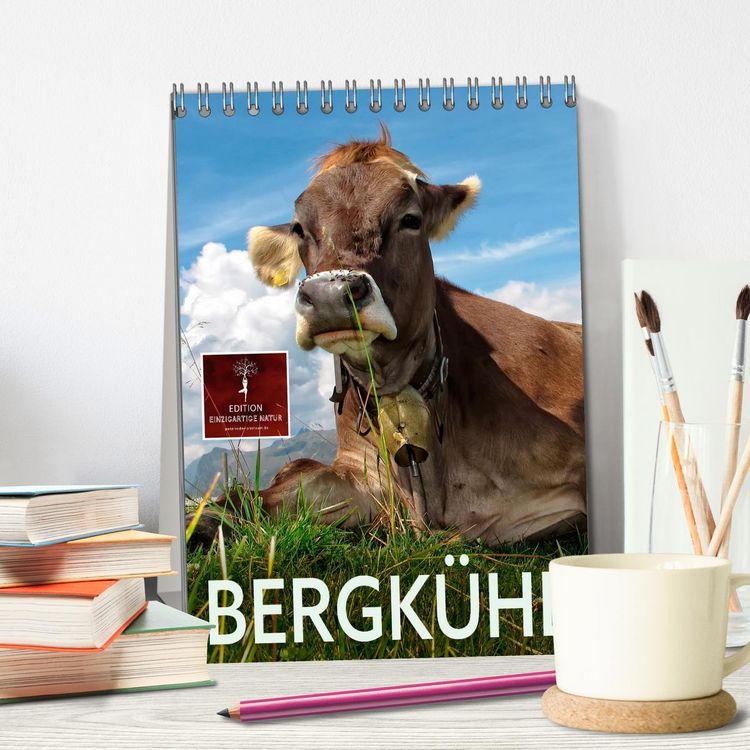 Produktbild: Bergk&uuml;he (Tischkalender 2026 DIN A5 hoch), CALVENDO Monatskalender