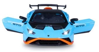 Produktbild: Lamborghini Hurac&aacute;n STO Diecast 1:32 blau inkl. Knopfzellen