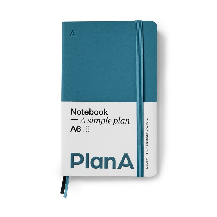 Produktbild: Notizbuch A6 Softcover Punktiert Pacific Blue