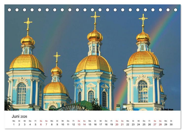 Produktbild: Goldenes Russland (Tischkalender 2026 DIN A5 quer), CALVENDO Monatskalender