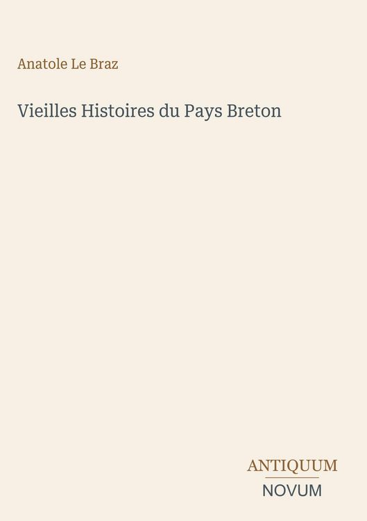 Produktbild: Vieilles Histoires du Pays Breton