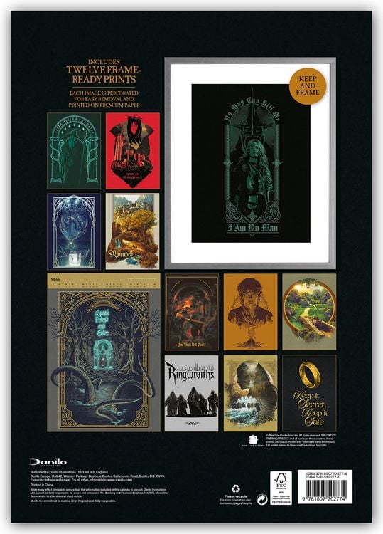 Produktbild: Lord of the Rings &ndash; Der Herr der Ringe &ndash; A3-Deluxe-Posterkalender 2027